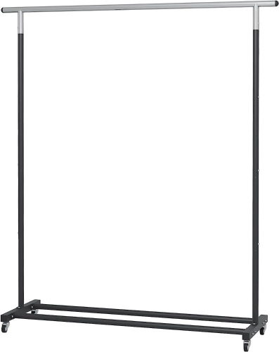 Black Garment Rack On Wheels - Lot 150