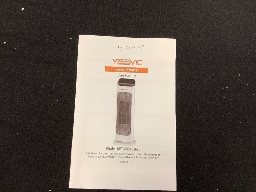 Yissvic Tower Heater - Lot 297