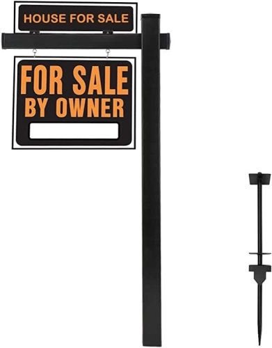 Realstate Sign Black(47") - Lot 343