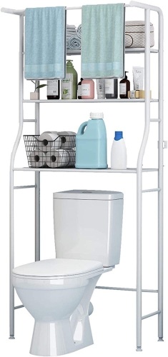 3 Shelf Bathroom Space Saver Over The Toilet Rack - Lot 362