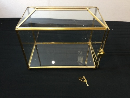 Decorative Wedding Glass Box Medium Size - Lot 301