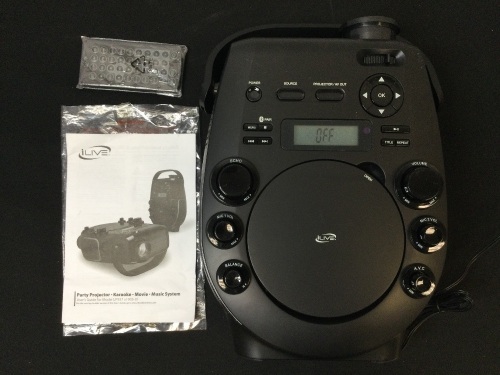 ILIVE Party Projector(Karaoke,Movie,and Music System) - Lot 36