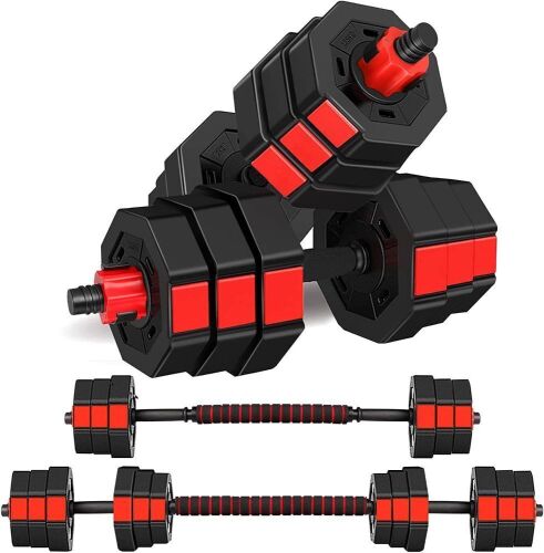 wolfyok Adjustable Dumbbell Weights 3-in-1 Set - Lot 243