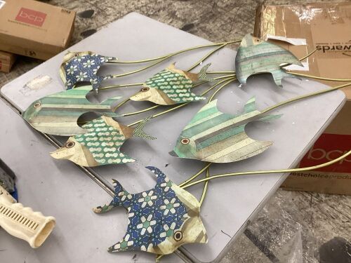 Kileli Fish Metal Wall Decor  - Lot 556
