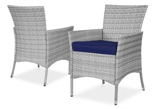 Wicker Patio Dining Chairs, Set of 4 - No Hardware - Lot 186