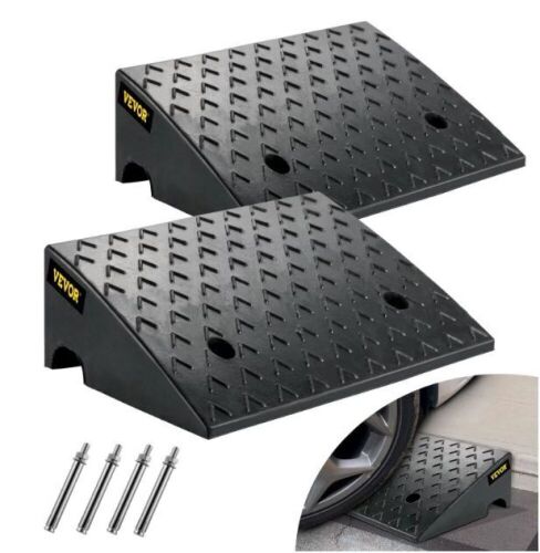 VEVOR 6" Height Portable Rubber Threshold Ramps with Heavy-Duty 3 T Load Capacity - Lot 164