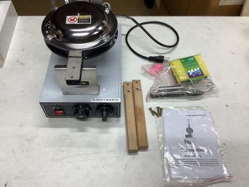 VEVOR Commercial Bubble Waffle Maker, 1400W 122-482℉ Adjustable  - Lot 214