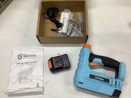 GoGonova Cordless Staple Nail Gun  - Lot 429