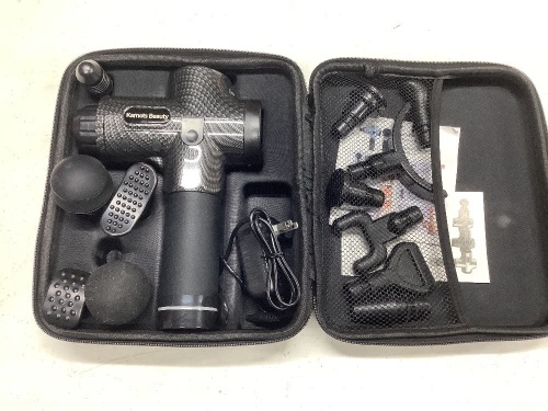 Kamots Beauty Deep Tissue Massage Gun with Attachments  - Lot 431