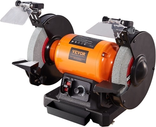 VEVOR 8 inch Variable Speed Bench Grinder with 5.0A Brushless Motor 1800-3795 RPM - Lot 631