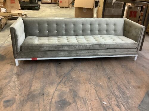 Jonathan Aadler Couch - Damaged in Several Places, Frame is Loose on Arms - See Pics  - Lot 531