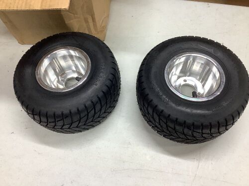 Go Kart Wheels & Tires, Set of 2  - Lot 381