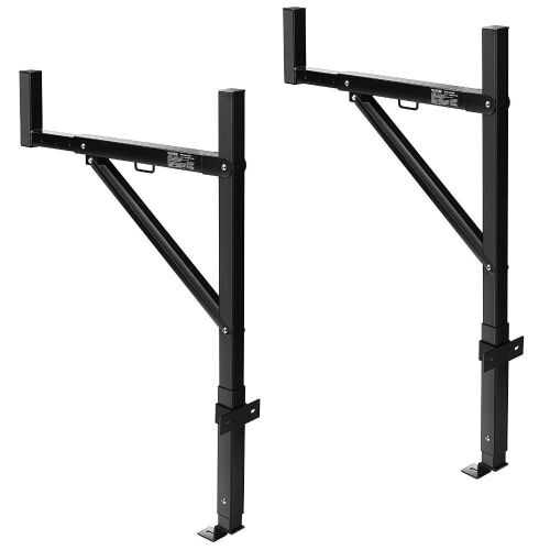 VEVOR 19-34inch Extendable Truck Ladder Rack, 38.6"-43.6" Adjustable Height, 250 lbs Capacity  - Lot 335