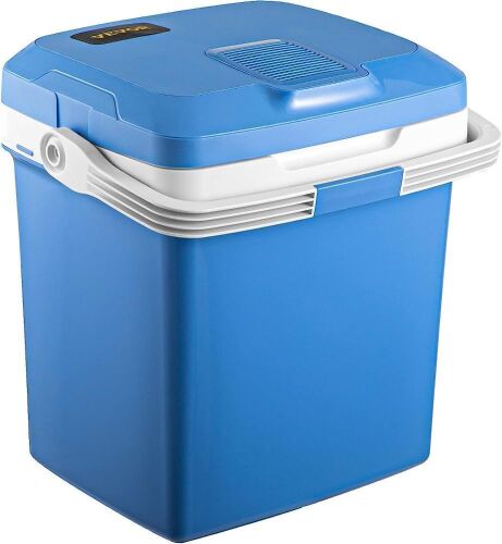 VEVOR Electric Cooler and Warmer 28 Qt Portable Thermoelectric Plug in Refrigerator with Collapsible Handle, 110V AC Home Power Cord & 12V Car Adapter  - Lot 688
