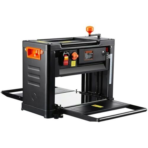 VEVOR Two Speed 13" Width Worktable Benchtop Planer, Three-Blade, 15-Amp 2000W, 12" Extended Infeeding Table - Lot 88