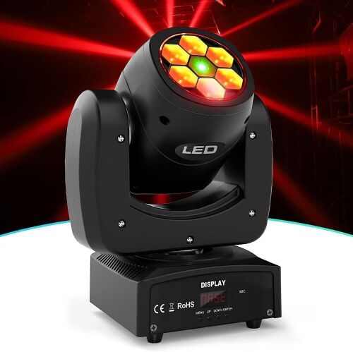 WZYBUTA 60W Mini Moving Head Light Bee Eye Laser Lights - Lot 745