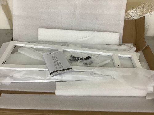 White Corner Shelf  - Lot 652