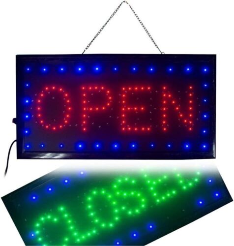 Ovovo Ultra Bright LED 2 in 1 Open Closed Sign - Lot 535