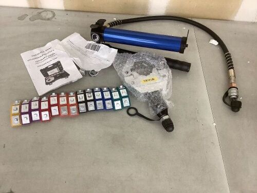 VEVOR Manually Operated Hose Crimper Kit - Missing 1 Yellow Die Piece - Lot 577