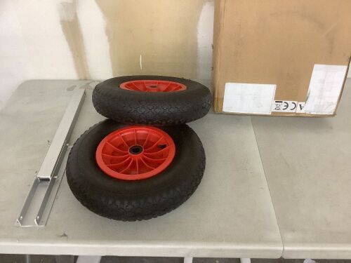Puncture Proof Trolley Wheels, Set of 2  - Lot 760