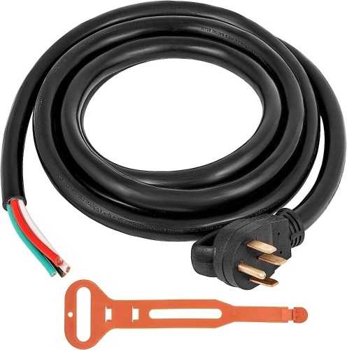 Mophorn 40Ft 50Amp Generator Extension Cord 6 Gauge STW 6/3+8/1 N14-50P to Bare Wire   - Lot 639