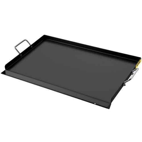 VEVOR 14" x 32" Carbon Steel Griddle Flat Top Plate with 2 Handles, Extra Drain Hole  - Lot 440