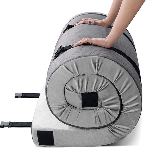 KingChii Memory Foam Roll Up Camping Mattress, 75" x 30" x 3"   - Lot 101