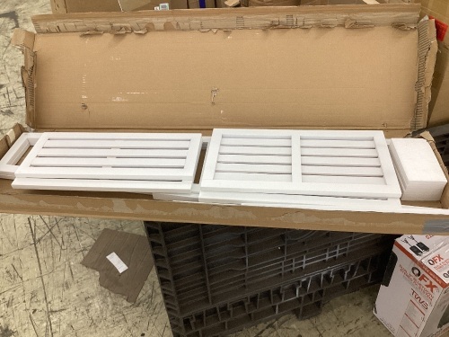 Linstock White Ladder Shelf - No Hardware  - Lot 606