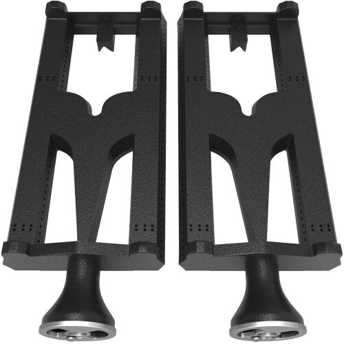 VEVOR Cast Iron BBQ Burners Replacement, Flame Grill with 16.1" Length, 2 Pack - Lot 470