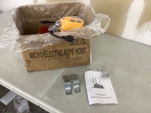 Micro Electric Rope Hoist  - Lot 500