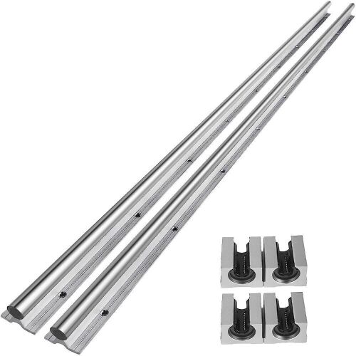 OrangeA 2PCS SBR20-1500mm Linear Slide Rail 4PCS SBR20UU Bearing Block CNC Kit  - Lot 275