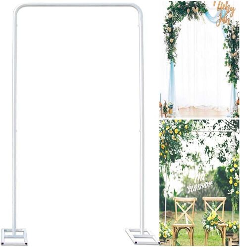 Square Wedding Arch Stand with Bases, 6.6 x 3.3 Feet - Lot 385
