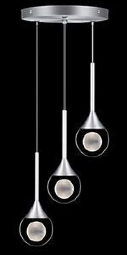 WillWant 3-Light Globe Moon Pendant Hanging Light - Lot 495