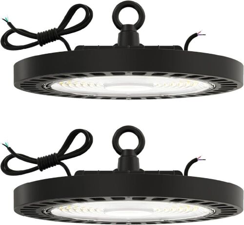 Sunco 2 Pack Slim UFO LED High Bay Light, 5000K Daylight, 150W, 21000 LM - Lot 505