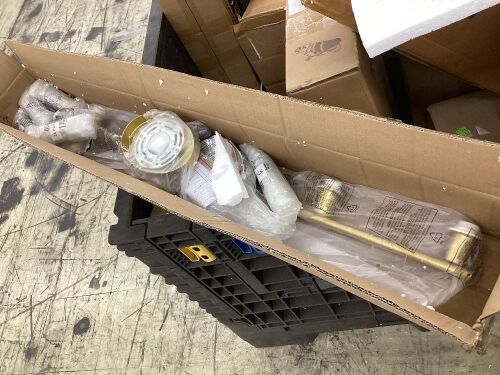 Golden Brown Crystal Vanity Light - Lot 415