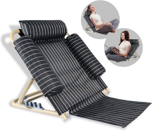 Blingluck Multi-Angle Adjustable Bed Backrest with Pillows - Lot 105