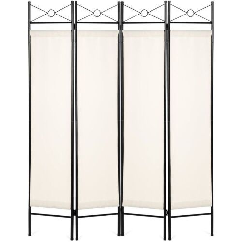 4-Panel Folding Privacy Screen Room Divider Decoration Accent, 6ft  - Lot 705