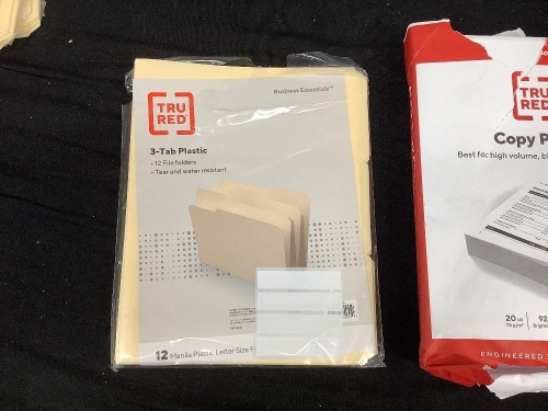 Box of File Folders & Copy Paper (List in Description) - Lot 101