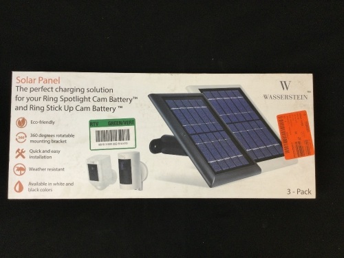 Set of (3) Wasserstein Solar Panels - 7.5in" x 6.0" x 1.25" - Lot 136
