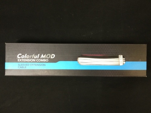 Colorful Mod Extension Combo Sleeved Extension Cable - Lot 190