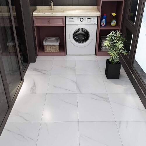 Livelynine Peel and Stick Floor Tiles, 16 pk, 12x12, White - Lot 206