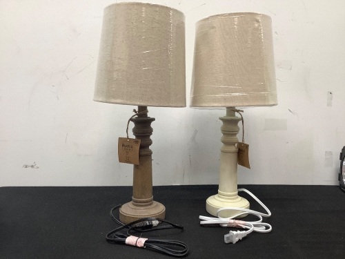 Set of (2) Rustic Lighting Lamps - Lot 262