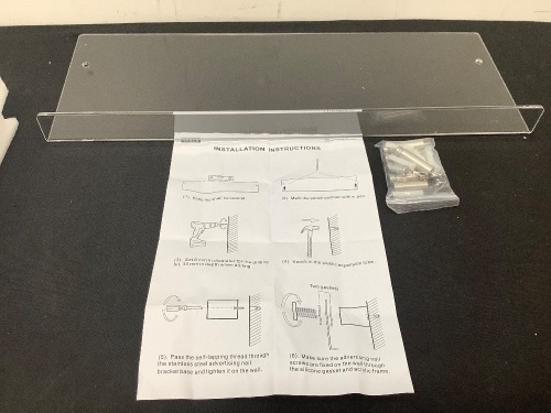 Clear Plastic Shelf - Lot 433