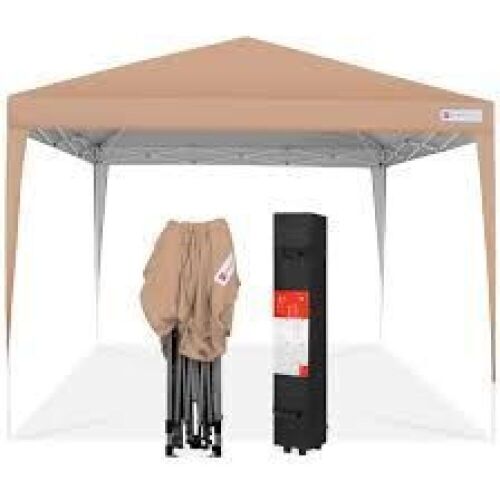 One-Person Setup Instant Pop Up Canopy w/ Wheeled Bag - 10x10ft - Lot 7968
