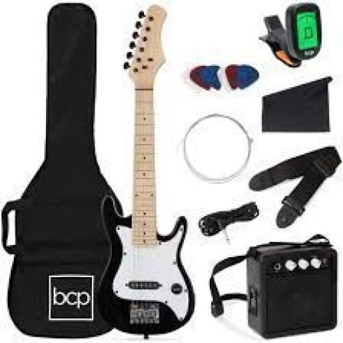 Kids Electric Guitar Beginner Starter Kit w/ 5W Amplifier - 30 in - Lot 7973