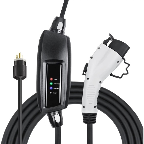 Lectron 240V 16 Amp Level 2 EV Charger with 21ft Extension Cord J1772 Cable & NEMA 6-20 Plug Electric Vehicle Charger - Lot 8217