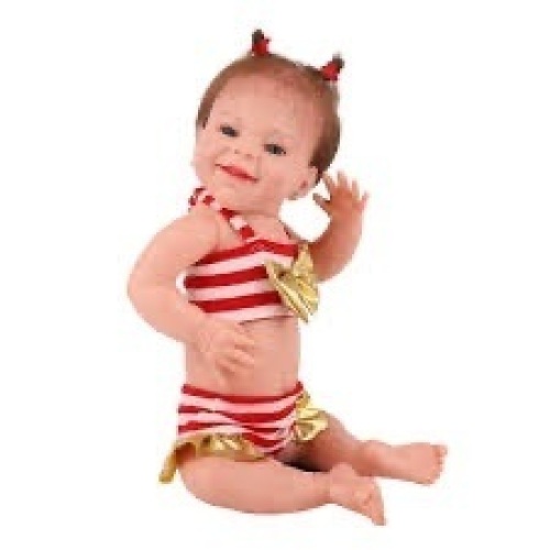 UCanaan Realistic Reborn Baby Dolls Girl 20" Lifelike Full Silicone Body Washable Toy Doll Handmade Anatomically Correct Gift Set for Ages 3+ - Lot 8274