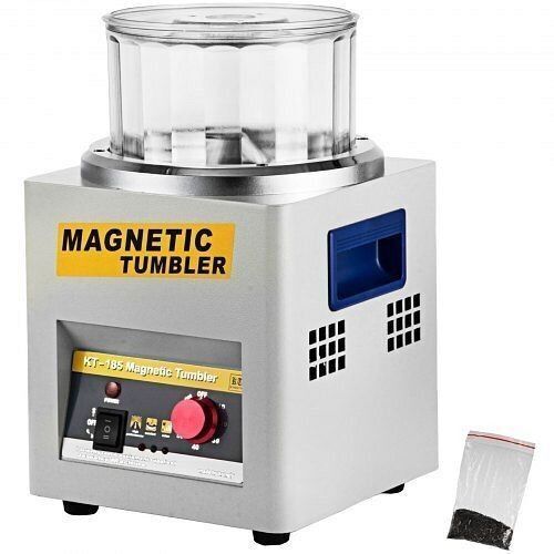 VEVOR KT185 Magnetic Tumbler 180mm Jewelry Polisher Super Finishing Machine 110V - Lot 73