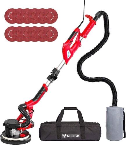 YATTICH 750W Electric Drywall Sander with Extendable Handle, 7 Variable Speed 800-1750 RPM  - Lot 183