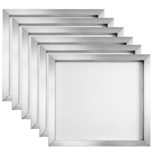 VEVOR Aluminum Silk Screen Frame 20x24 Inch with White 110 Count Mesh, 6 pc - Lot 357